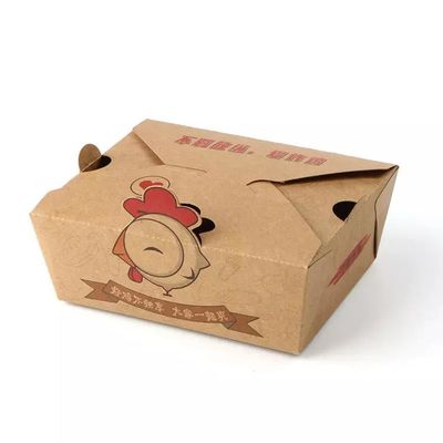 Wegwerp Take Away Paper Box Matt Lamination Kraft Bubble Food Packaging