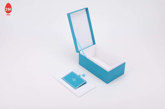 De Etherische oliegeur van Matt Perfume Packaging Box Gift van de dekselbasis Blauwe met Dienblad