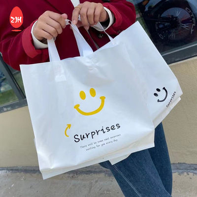 Eco-vriendelijke LDPE promotionele draagtas Logo afdrukken Shopping plastic zak