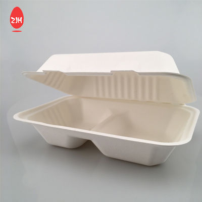 OEM Wegwerp Voedsel Verpakking Containers FSC Suikerriet Wegwerp Kom Platen