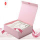 Matt Lamination Opvouwbare geschenkdozen Luxe lint Kartonnen grote geschenkdoos