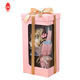 Decoratieve papieren geschenkdoos met helder pvc-venster