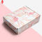Gekleurde 250 g kunstpapier cosmetische verpakkingsdozen roze goudfolie
