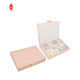 Grote embossing lederen stapelaar papieren sieraden geschenkdozen luxe sieraden