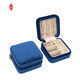 Embossing Kleine Reispapier Sieraden Geschenkdozen Pu Lederen Draagbare Sieraden Case