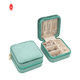 Embossing Kleine Reispapier Sieraden Geschenkdozen Pu Lederen Draagbare Sieraden Case