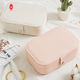 Vrouwen PU Leer Papier Sieraden Geschenkdozen Draagbare Reis Sieraden Case