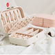 Vrouwen PU Leer Papier Sieraden Geschenkdozen Draagbare Reis Sieraden Case