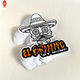 Doodle schedel zelfklevende papieren stickers