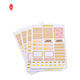 Glanzende laminering zelfklevende papieren stickers