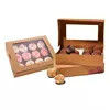 Luxe koekje dessert herbruikbare verpakking cupcake houder papieren doos met inzetstukken