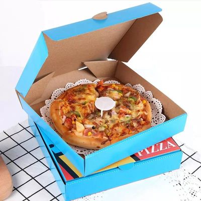 CMYK golfkartonnen verpakking 12 inch kartonnen herbruikbare pizzadoos