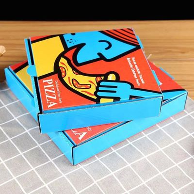 CMYK golfkartonnen verpakking 12 inch kartonnen herbruikbare pizzadoos