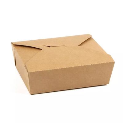 Wegwerp Take Away Paper Box Matt Lamination Kraft Bubble Food Packaging