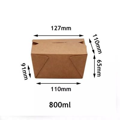 12,7 cm wegwerp voedselverpakkingen embossing fastfood verpakkingsdoos
