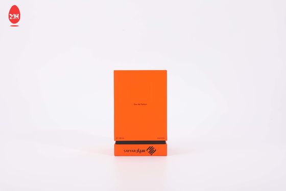 Het Document van ECO Vriendschappelijk Oranje Verpakkend de Kaarsvakje van de Kartongift met Deksel
