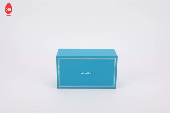 De Etherische oliegeur van Matt Perfume Packaging Box Gift van de dekselbasis Blauwe met Dienblad