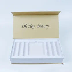Doos van de het Karton Magnetische Gift van EVA Insert Cosmetic Packaging Boxes de Stijve
